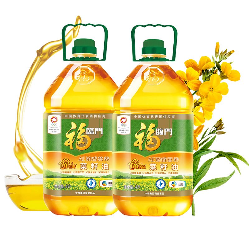 中粮我买网福临门家乡味ae浓香营养菜籽油4l2新老包装随机发