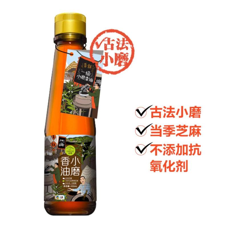 [中粮我买网]中粮初萃 古法小磨香油400ml图片