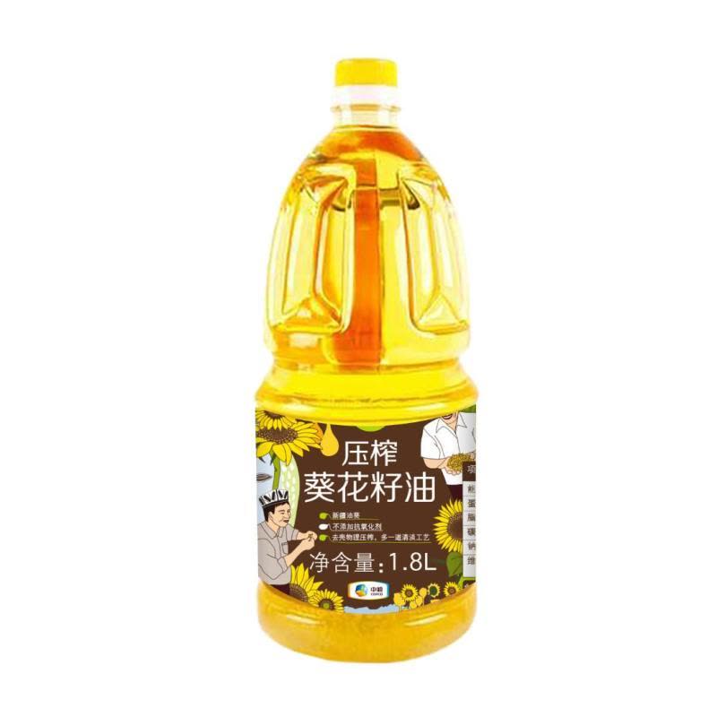 中粮初萃 压榨葵花籽油1.8L图片