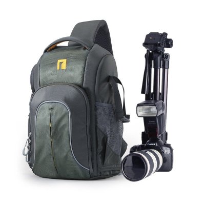 安诺格尔[A1493军绿色]新款专业斜跨单反相机包数码休闲时尚单肩摄影包