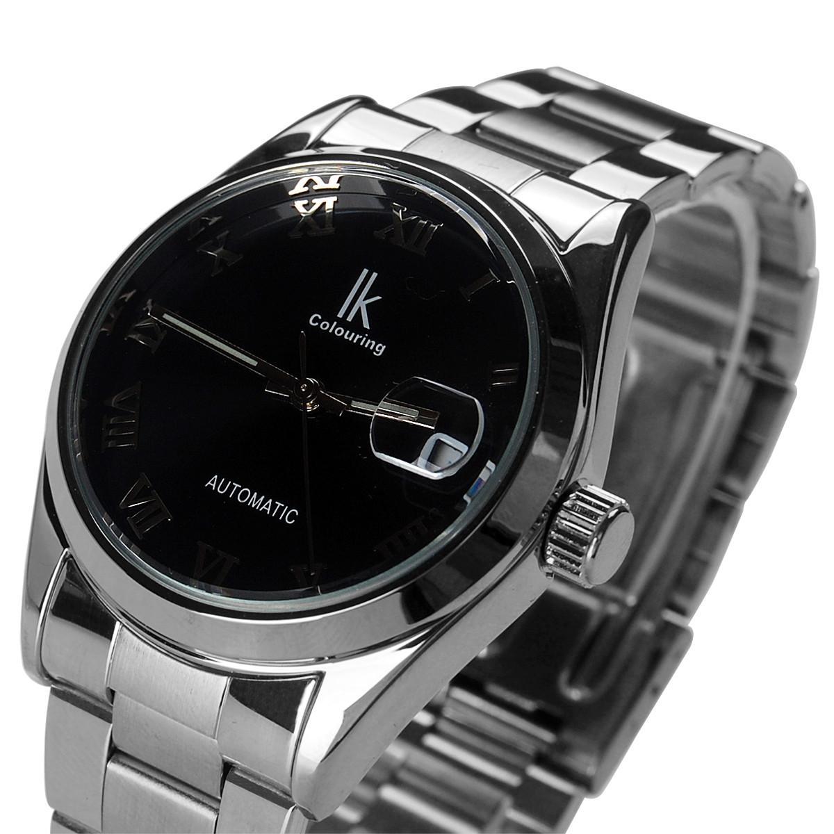 ik阿帕琦情侣对表罗马刻度全自动机械日历手表女表男表98080g