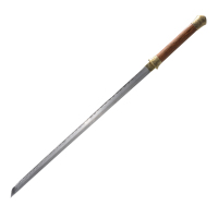 龙泉铸剑谷 牡丹直刀 唐刀 精细 全手工 三种长度 传统工艺 刀剑刀具 95厘米长款标准款 未开刃