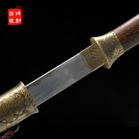 龙泉铸剑谷 牡丹直刀 唐刀 精细 全手工 三种长度 传统工艺 刀剑刀具 95厘米长款标准款 未开刃