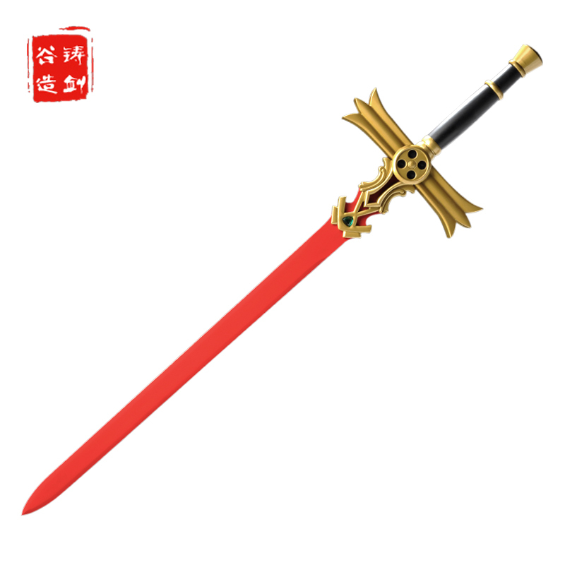 铸剑谷动漫百夜米迦尓剑102厘米红剑终结的炽天使刀剑武器未开刃
