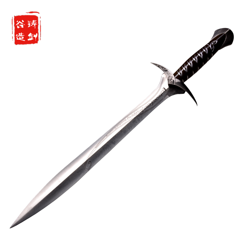 铸剑谷刺叮剑73厘米霍比特人西洋剑原版逼真高质量有挂板未开刃