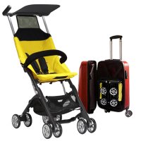 好孩子轻便伞车轻便婴儿车便携折叠宝宝手推车童车旅行口袋车D668 送扶手+加长靠背