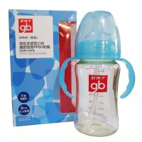 goodbaby/好孩子 母乳实感宽口径握把吸管PPSU奶瓶150ml B80211/240ml(粉蓝)B80212