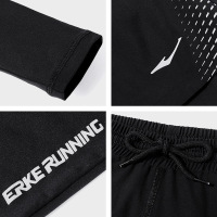 鸿星尔克（ERKE）新款假两件健身裤女潮时尚运动跑步裤修身运动裤