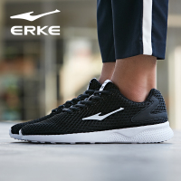 鸿星尔克（ERKE）男士轻便舒适运动鞋子跑步鞋男综合训练跑鞋赤足男鞋 2037正黑 42晒单图