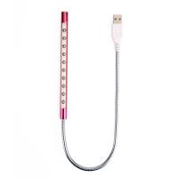 金属外壳 超亮USB键盘灯 节能USB笔记本小夜灯 看书灯 10个LED灯 红色