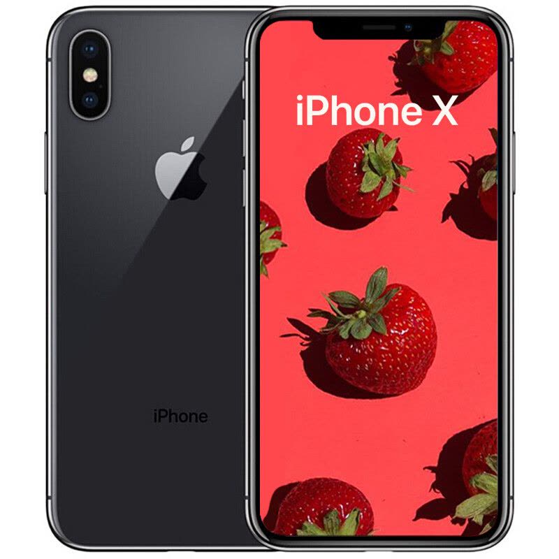 苹果(Apple) iPhone X 64GB 灰色 移动联通电信4G 全网通手机 双面全玻璃 全面屏手机图片