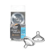 汤美天地 Tommee Tippee “母乳自然”专用奶咀-中流量（2个入）