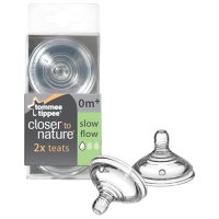 汤美天地 Tommee Tippee “母乳自然”专用奶咀-慢流量（2个入）