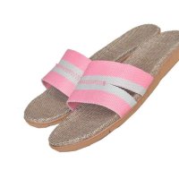 家居拖鞋男女亚麻拖鞋夏季情侣木地板防滑室内拖鞋居家凉拖鞋正品