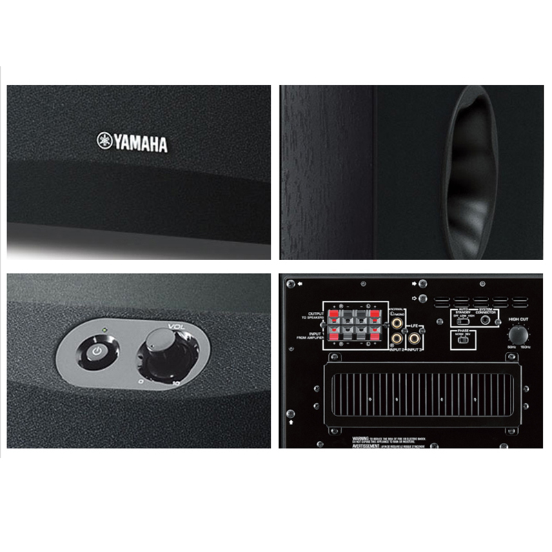 雅马哈(YAMAHA)NS-SW300 重低音音箱 有源低音炮 2.1声道家用音响设备 桌面式AV音箱(玫瑰红色)