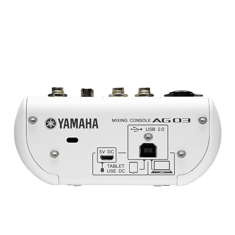 雅马哈(YAMAHA) AG03 网络直播K歌带声卡3通道调音台ABS塑料外壳其他 白色