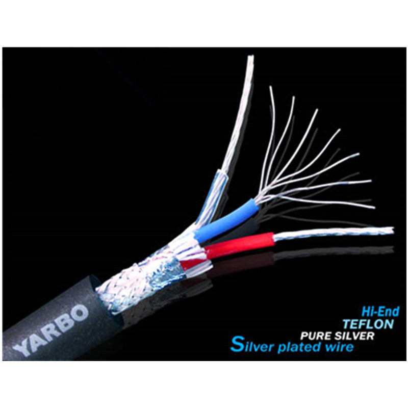 雅堡(YARBO) HIFI-1203BW-F纯银发烧信号线 音频线 1米