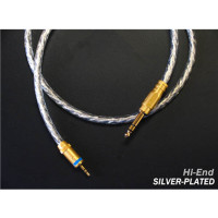 雅堡(YARBO) GY-7004MA 镀银3.5mm转6.5mm对录线 音频线1米