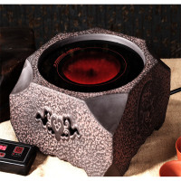 御汕堂陶艺功夫茶具台湾老岩泥电陶炉电茶炉盘龙