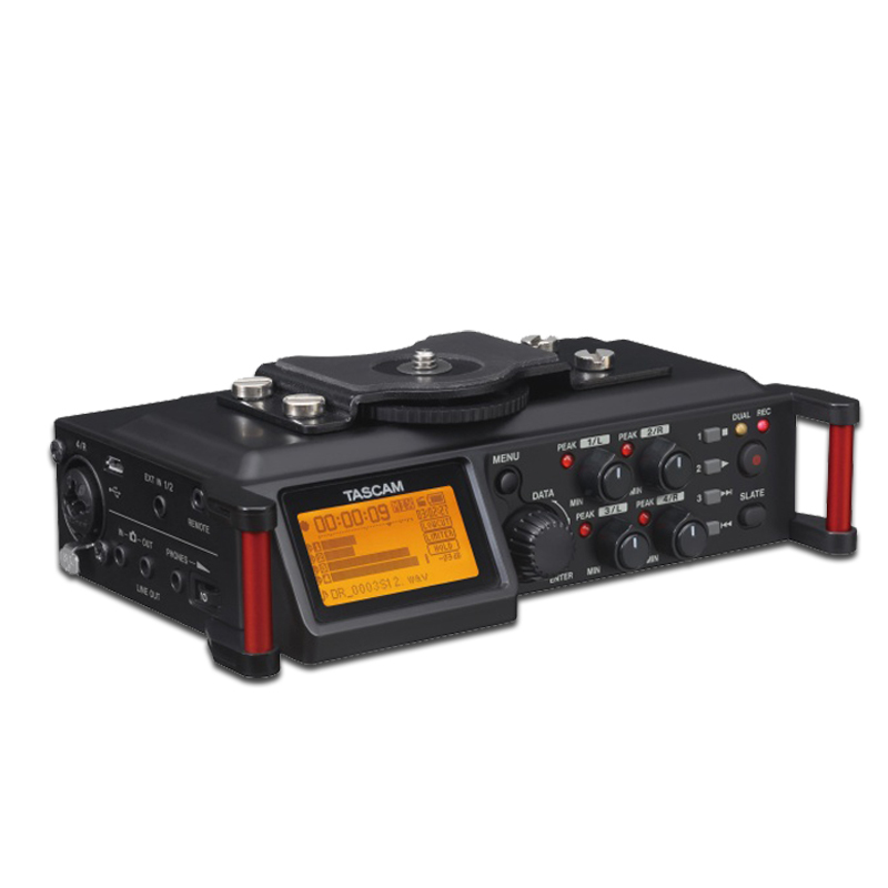 TASCAM/达斯冠 DR-70D 单反相机微电影录音机 4音轨线性PCM录音工程音响专业音响设备会议系统录音