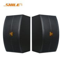 狮乐 (SHILE)家庭ktv音响 专业10英寸家用卡拉OK唱歌 包房会议卡包音箱 KTV-03 KTV-03黑色一对