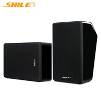 狮乐(SHILE) BG-8 会议音响壁挂8英寸倾斜式无源音箱 培训室会议室舞蹈室 家用卡拉OK音箱(一对)