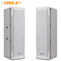 狮乐(SHILE)BX-402专业会议音柱 超市音响店铺壁挂无源音箱一对挂架可调角度 BX-402白色一对