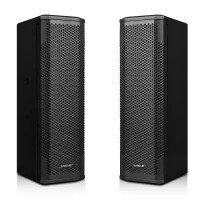 狮乐(SHILE)BX-402专业会议音柱 超市音响店铺壁挂无源音箱一对挂架可调角度 BX-402黑色一对