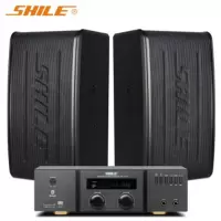 狮乐(SHILE) AV-2011B+BX-116两只 卡包卡拉ok家用K歌音响电视音箱组合会议培训 舞蹈室功放音响套装