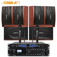 狮乐(SHILE) AV-8820/BX-118会议音响套装店铺背景音乐AV8820功放+BX118(红)三对+SH28