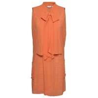 秋水伊人 2014夏装新款韩版休闲拼接两件套无袖 连衣裙132402149