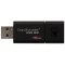 金士顿(Kingston)DT100G3 16GB USB3.0 U盘16g高速车载商务办公学生用16g优盘(黑色)