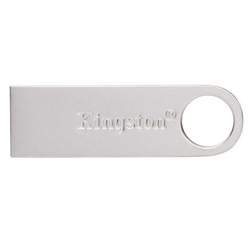 Kingston金士顿32gu盘DTSE9 32GB U盘USB2.0闪存盘32G金属超薄创意不锈刚车载优盘银色官方标配