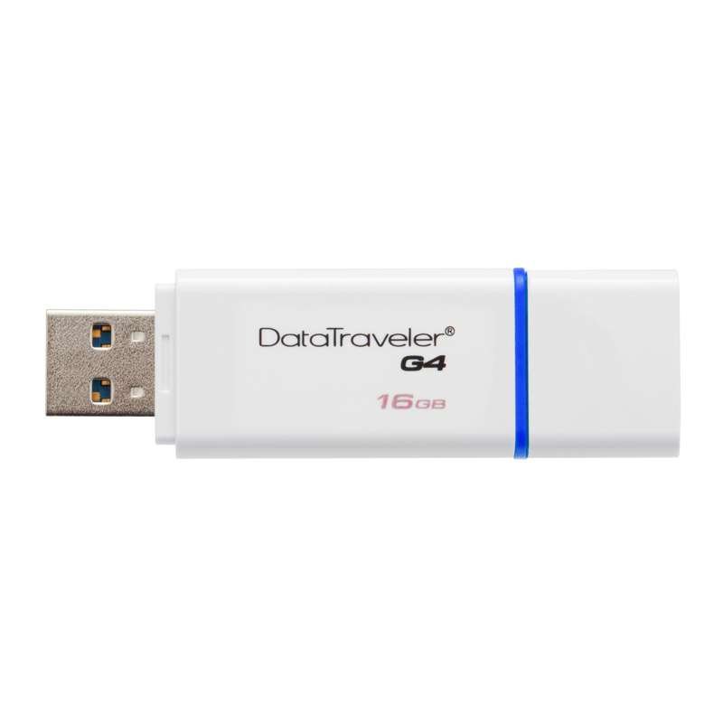 金士顿(Kingston) DTIG4 16GB U盘高速USB 3.0 16g车载音乐优盘 带防尘盖钥匙型蓝色+音乐