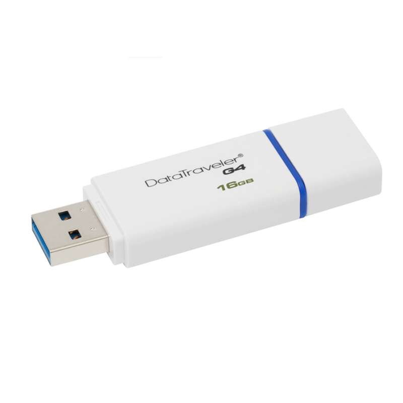 金士顿(Kingston) DTIG4 16GB U盘高速USB 3.0 16g车载音乐优盘 带防尘盖钥匙型蓝色+音乐