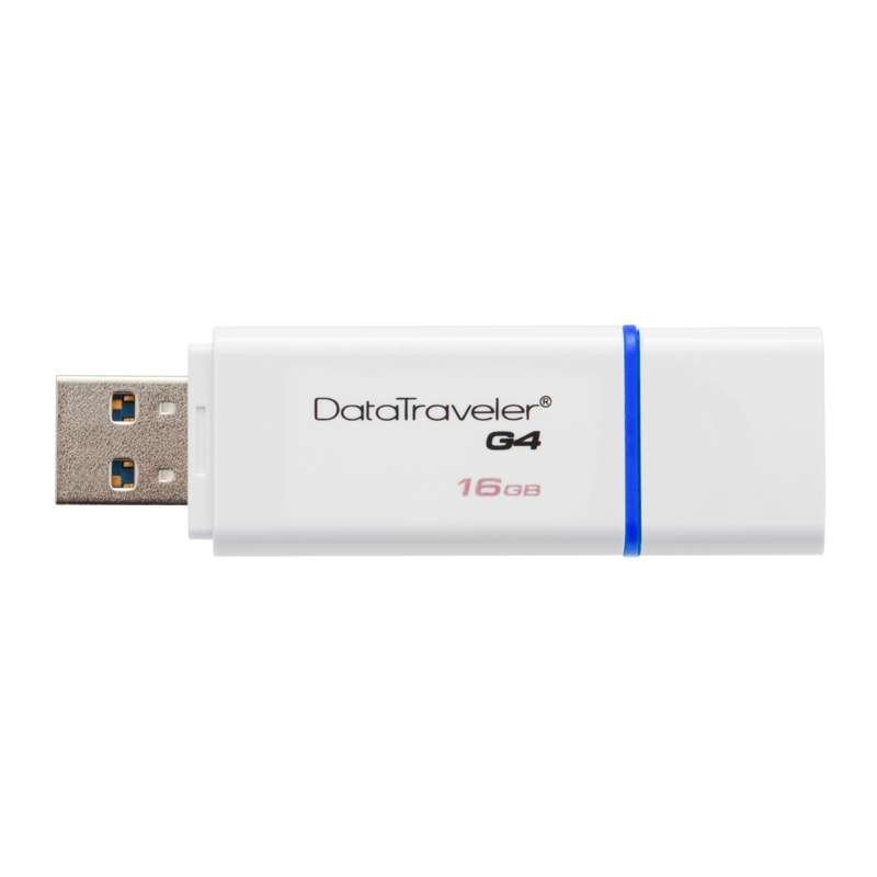 金士顿(Kingston)DTIG4 16GB USB3.0 U盘高速车载优盘16g商务办公学生电脑16g闪存盘 蓝色