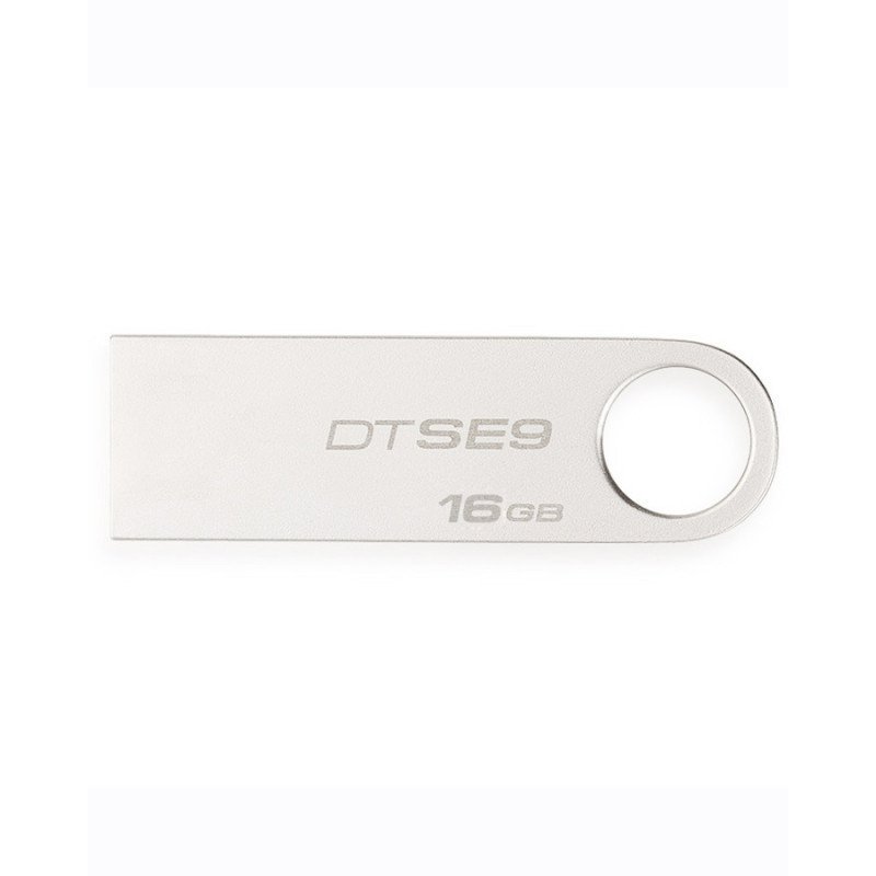 金士顿(Kingston)DTSE9 16GB 金属U盘 银色 16g迷你礼品u盘 LOGO个性定制图案+激光刻字