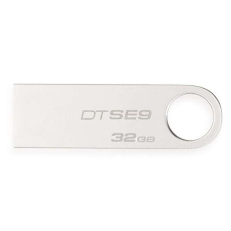 金士顿(Kingston)DTSE9 32GB 金属U盘 银色 个性迷你32g 礼品u盘 LOGO 图案+激光刻字定制