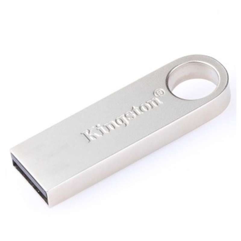 金士顿(Kingston)DTSE9 32GB 金属U盘 银色 个性迷你32g 礼品u盘 LOGO 图案+激光刻字定制图片