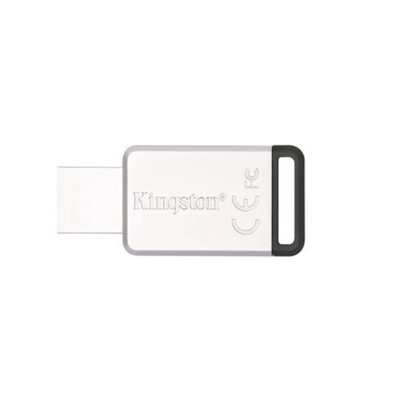 金士顿(Kingston)USB3.1 128GB金属U盘 DT50黑色迷你个性定制创意定制u盘激光刻字 文字定制图片