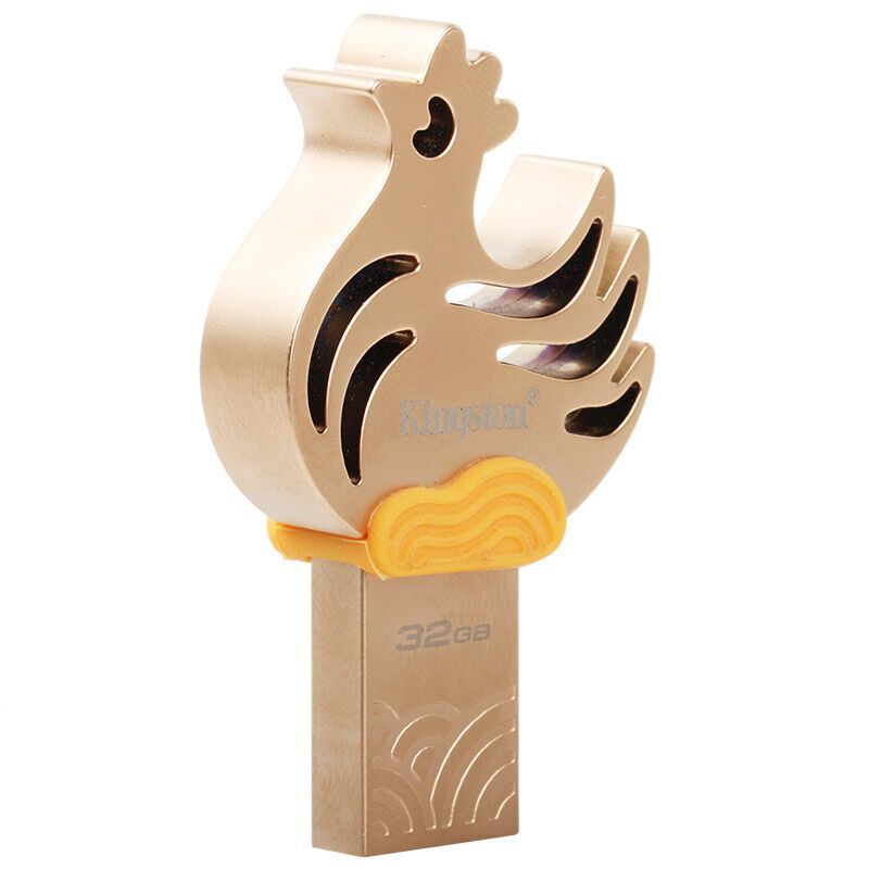 金士顿(Kingston)32GB USB3.1金属U盘 DTCNY17 十二生肖之鸡年生肖盘车载办公商务学生优盘