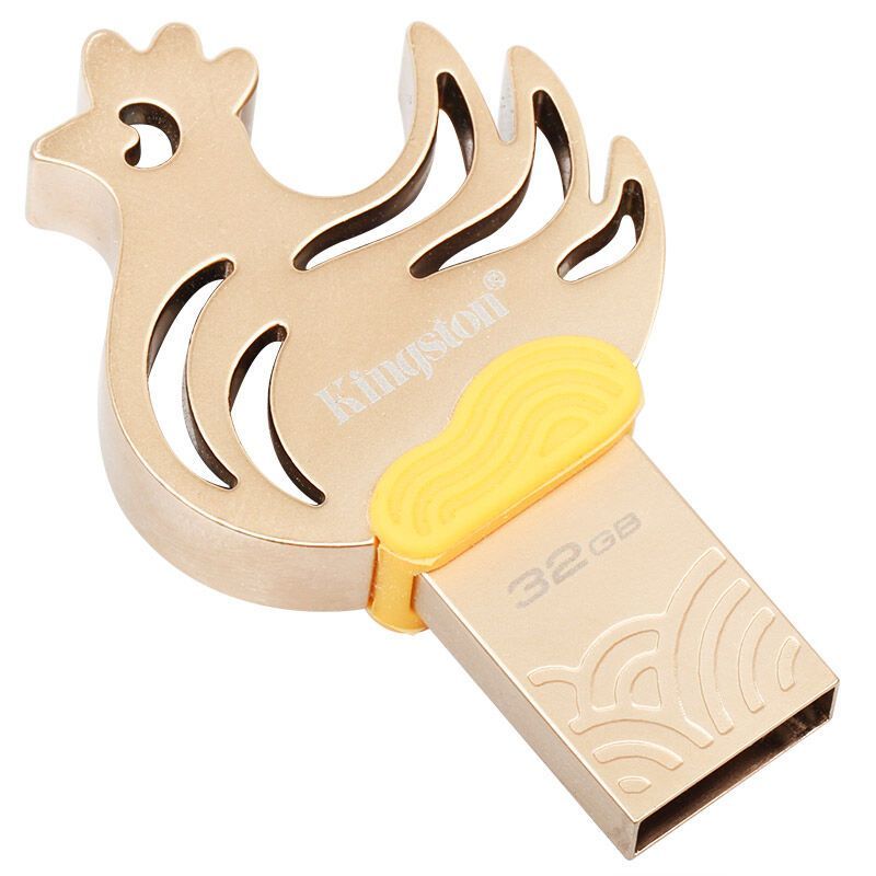 金士顿(Kingston)32GB USB3.1金属U盘 DTCNY17 十二生肖之鸡年生肖盘车载办公商务学生优盘