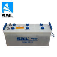 【风帆蓄电池旗舰店】6-QA-135少维护加液汽车电瓶（不含电解液）12V135AH适用工程机械/拖拉机/中大型客车卡车