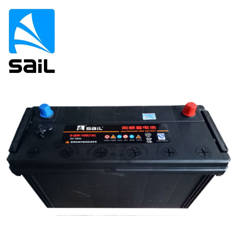 风帆蓄电池旗舰店6-QW-100(720)免维护汽车电瓶12V100AH适用工程机械/拖拉机/中大型客车卡车以旧换新