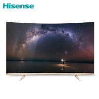 海信VIDAA（Hisense）LED55V1UC 55英寸VIDAA-TV标准版 4K超高清智能曲面电视（香槟金）