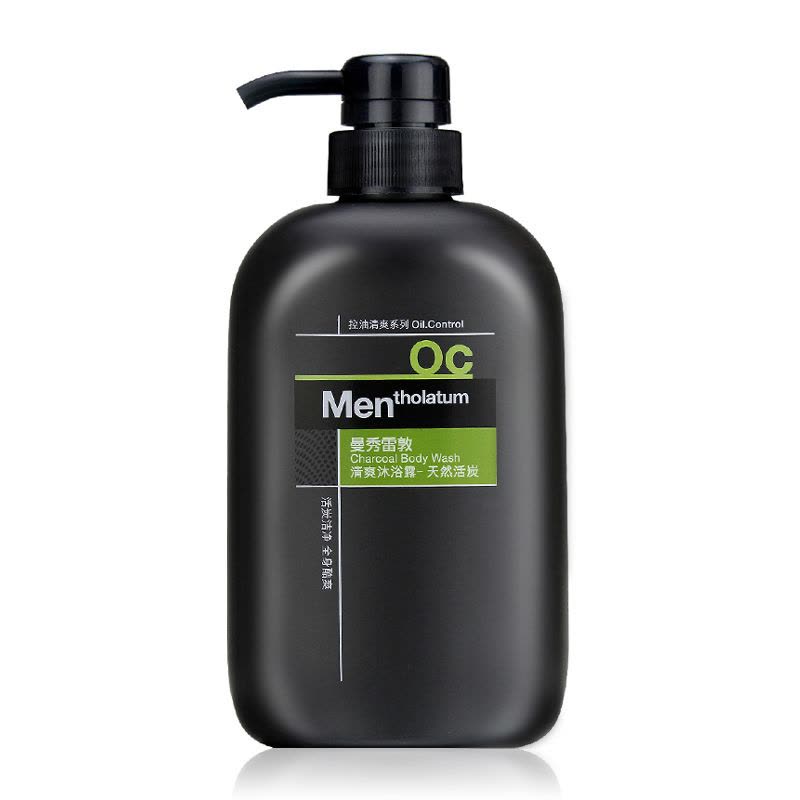 Mentholatum Men 曼秀雷敦 男士天然活炭沐浴500ml 冰凉舒爽深层清洁图片