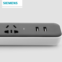 【官方正品】西门子(SIEMENS)风逸X1系列三位双USB排插1.8米 电源接线板