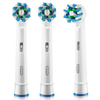 欧乐B(Oralb)电动牙刷头 3支装 多角度清洁型 适配成人2D/3D全部型号 EB50-3 德国进口