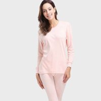 南极人正品男士女士秋衣秋裤圆领情侣保暖内衣纯棉棉毛衫