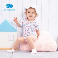 丽婴房童装婴幼儿连身装男女宝宝纯棉针织连衣裤夏季新款